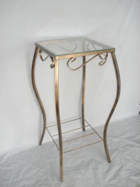 Mesa para telefone cor ouro velho